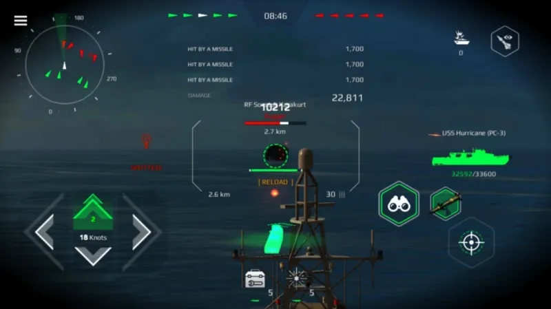 Modern Warship MOD APK v0.109.1.120516514 (Unlimited Money, All Ships) screenshot 7