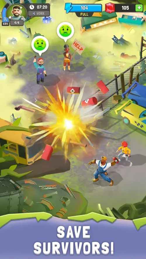 Train of Hope: Survival Game v1.26.6 MOD APK (Unlimited Gems) screenshot 4