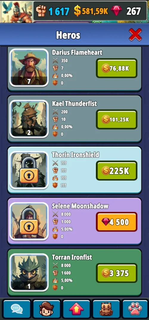 Legends of the Arena v1.0.3.0 MOD APK (Menu, Damage, Add Money) screenshot 5