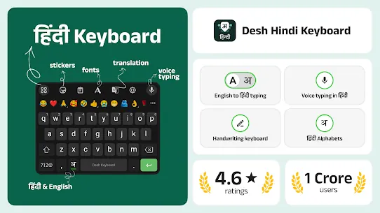 Desh Hindi Keyboard screenshot 1