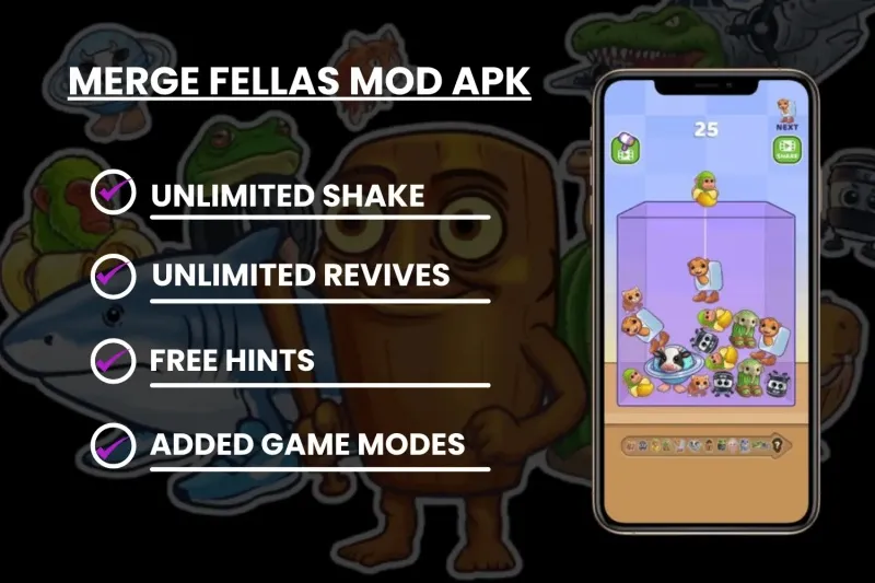 Merge Fellas MOD APK v2.5.5.5 (Unlimited Shake, Mod Menu) screenshot 5