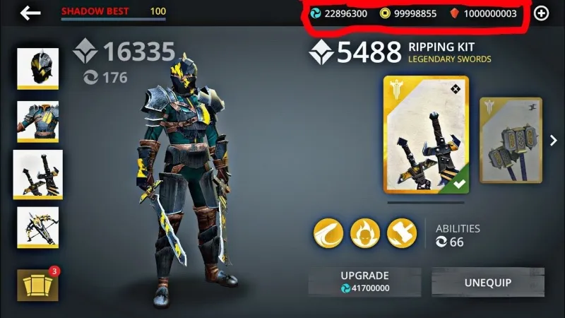 Shadow Fight 3 MOD APK v1.46.1 (Unlimited Money, Gems, Max Level) screenshot 11