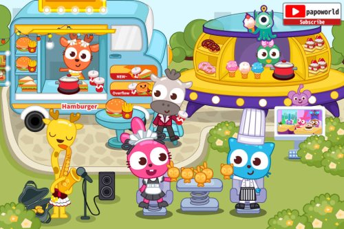 Papo Town Restaurant v2.1.2 MOD APK (Unlock Full Version) screenshot 3